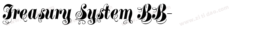 Treasury System BB字体转换